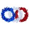 3 Rolls Tinsel Stars Wire Garlands, 26 Feet Red White Blue Star Tinsel Garlands for Wreath Making, Gift Wrapping and DIY Craft Projects